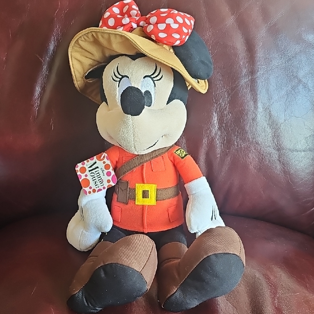 Disney RCMP Red and Black Stuffed Minnie Mouse